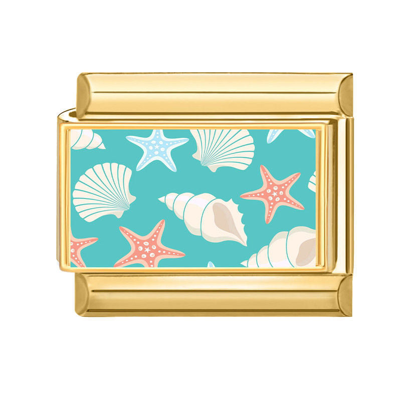 CHARM ITALIEN COQUILLAGE BLEU