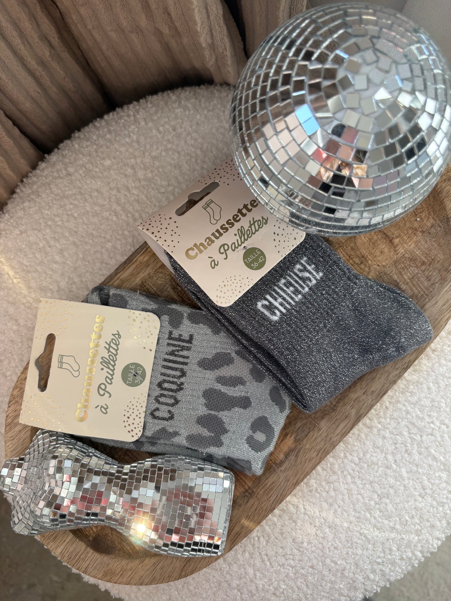 Chaussettes à paillettes :