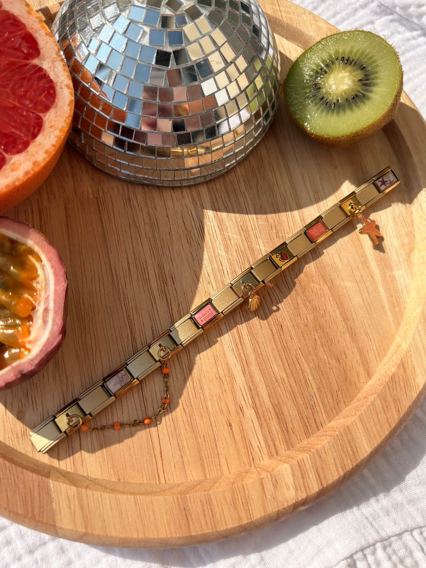 BRACELET CHARM ITALIEN - PEACHY