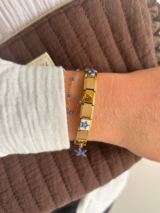 BRACELET ITALIEN BLEU #1
