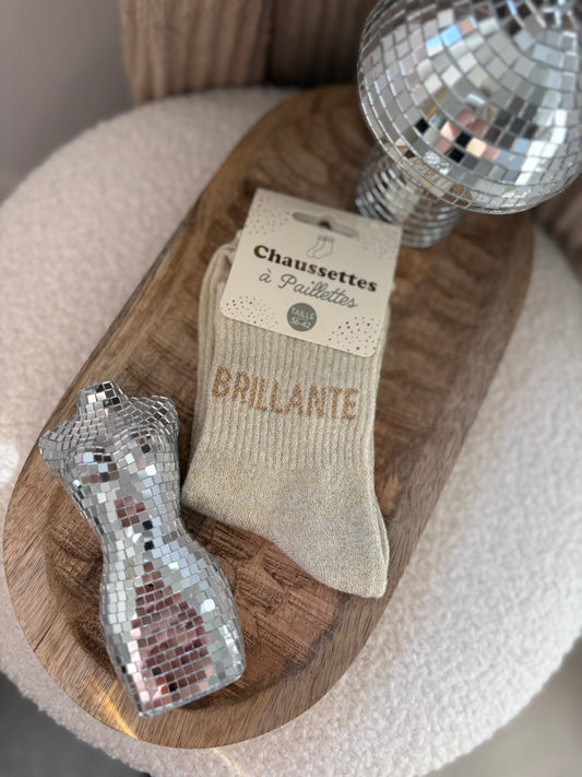 Chaussette à paillettes " BRILLANTE "