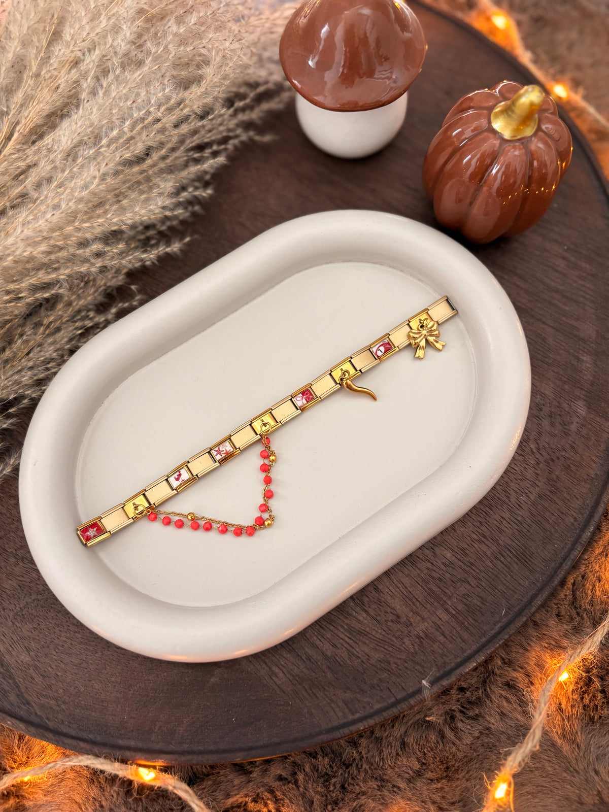 BRACELET CHARM ITALIEN - ROUGE #3