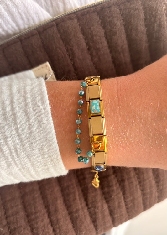 BRACELET CHARM ITALIEN - BLEU #3