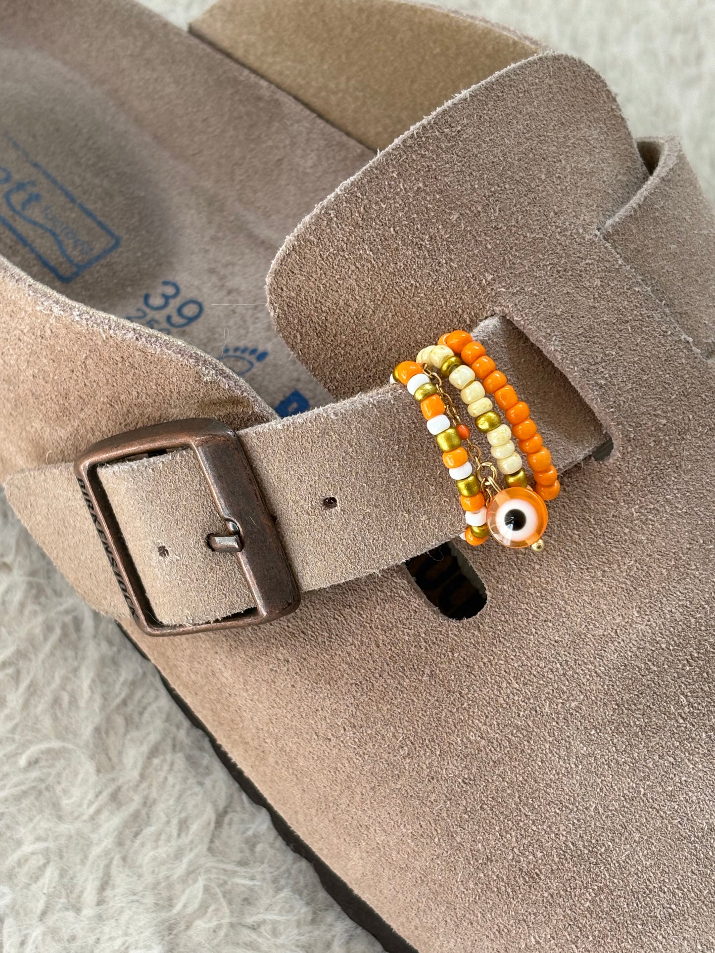 Charm birkenstock orange