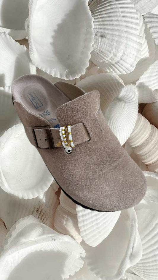 Charm birkenstock blanc
