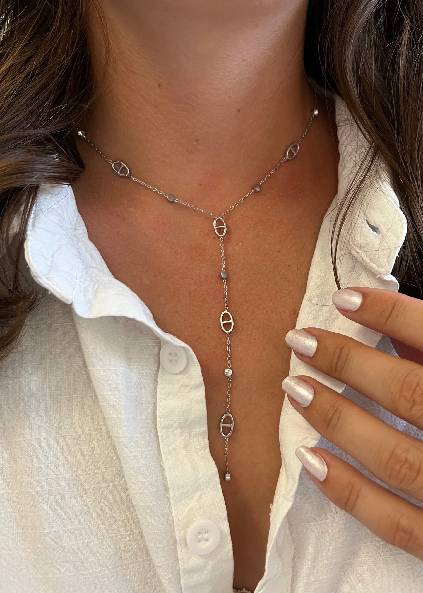 COLLIER - MAYA ARGENT