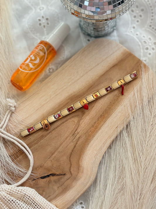 BRACELET ITALIEN ROUGE #1