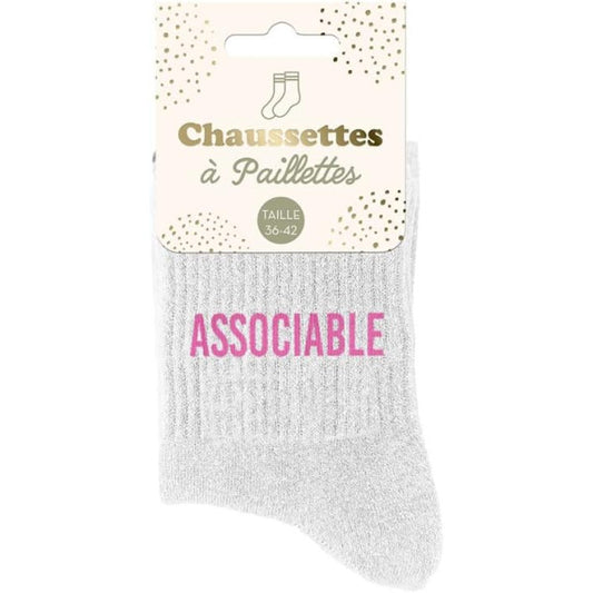 Chaussettes à paillettes " Associable "