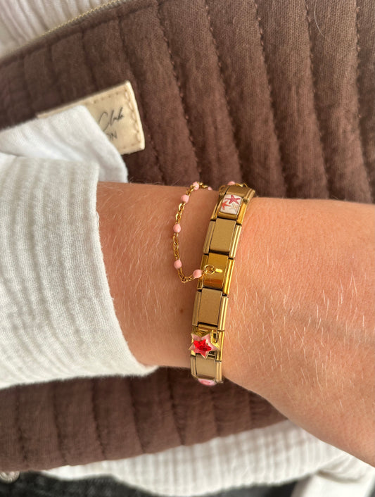 BRACELET ITALIEN ROSE #1