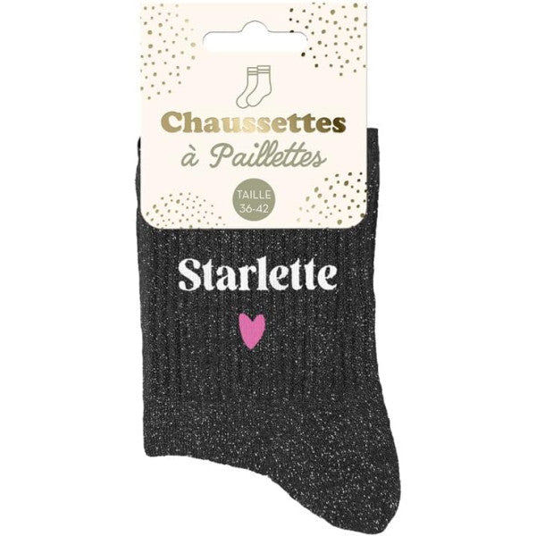 Chaussette à paillettes " Starlette ♡  "