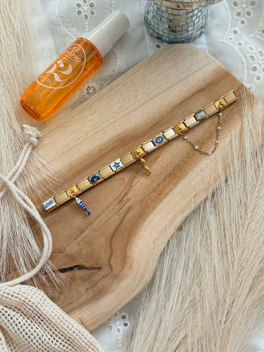 BRACELET ITALIEN BLEU #2