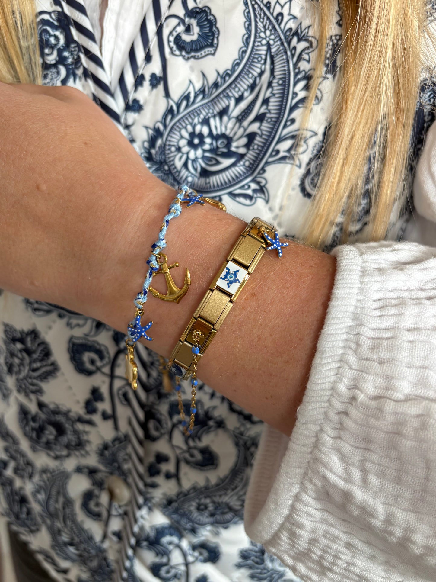 BRACELET ITALIEN BLEU #1