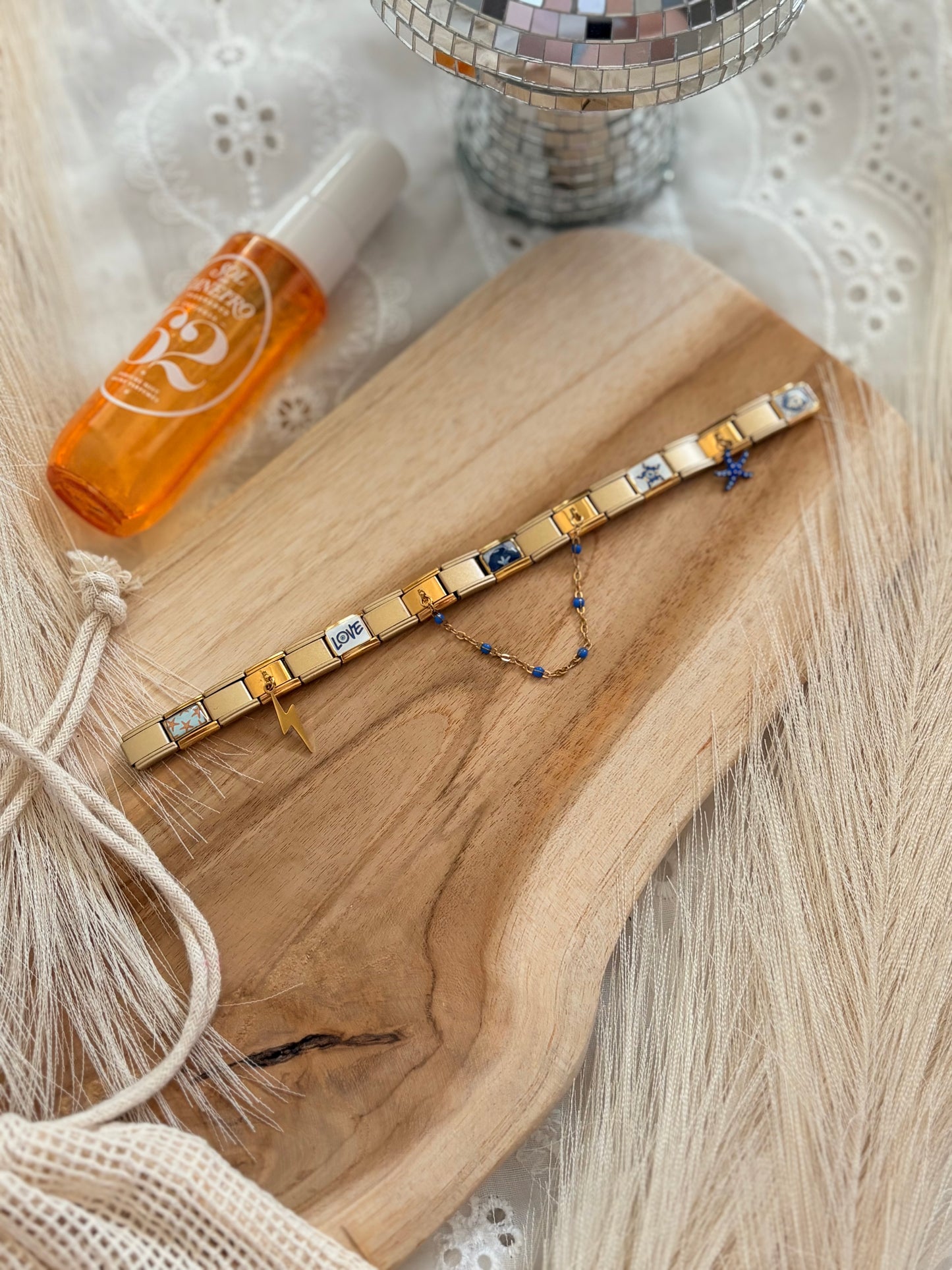 BRACELET ITALIEN BLEU #1