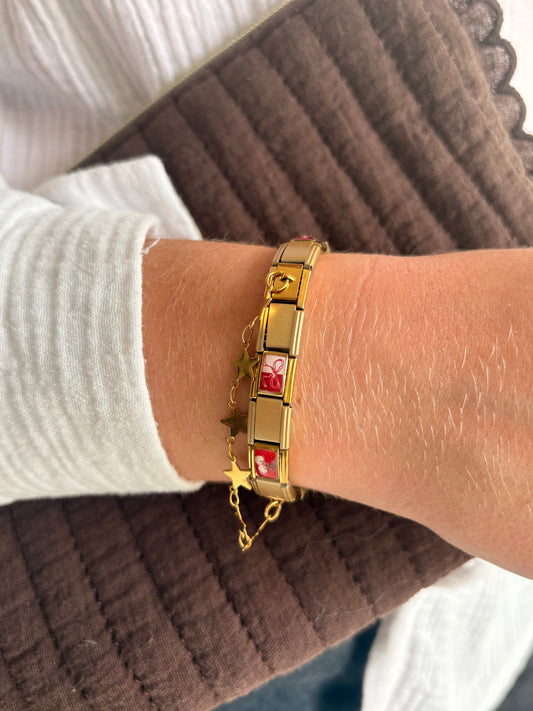 BRACELET CHARM ITALIEN - ROUGE #2