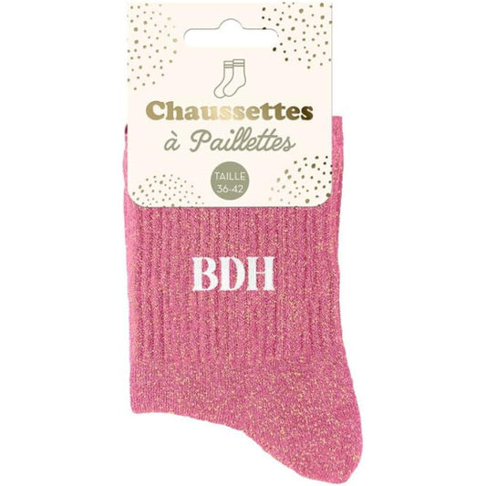 Chaussette à paillettes " bdh "