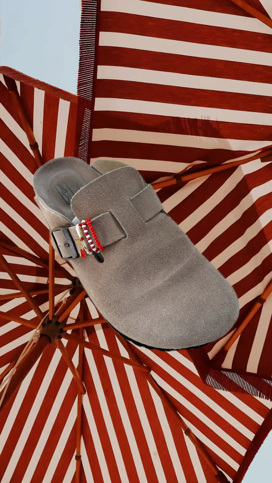 Charm birkenstock rouge